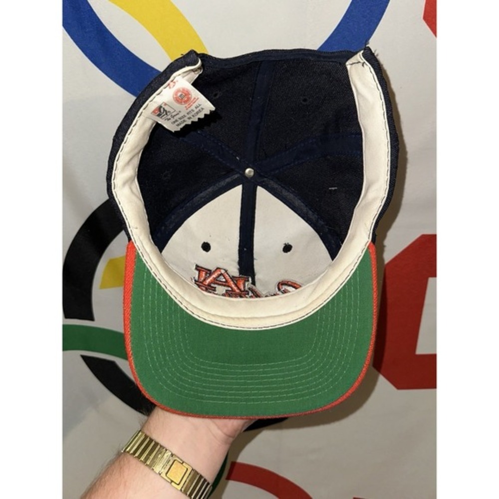 Vintage The Game Auburn Tigers‎ Wool Hat Pat Dye Signed 90s Football - Picture 7 of 8